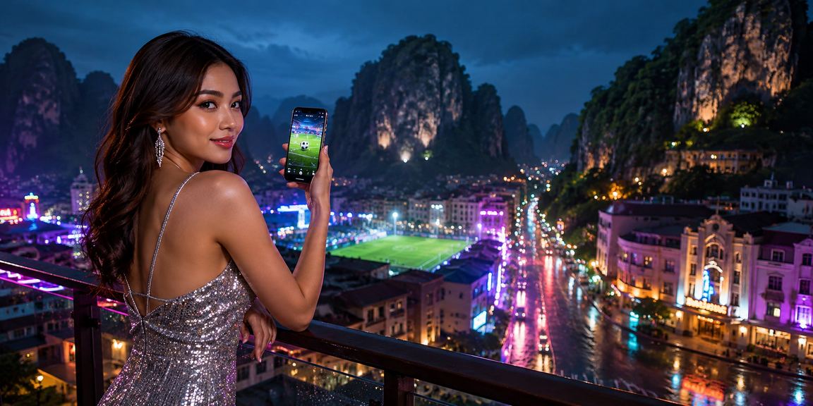 Ipoh player accessing v12my casino table games on mobile