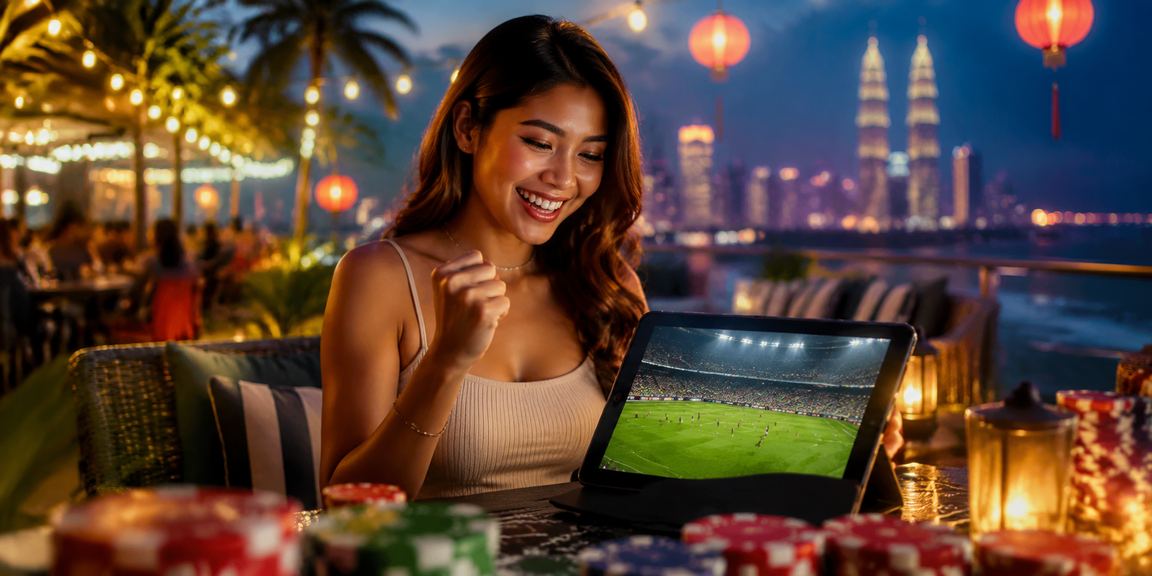 Suasana pertaruhan sukan Malaysia dalam persekitaran kasino langsung v12my