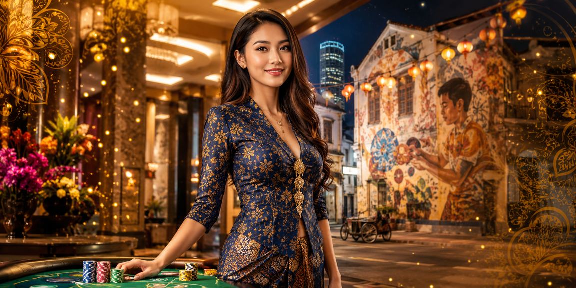 Penang entertainment casino atmosphere with v12my baccarat and roulette table games