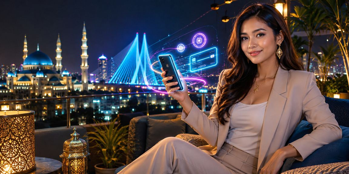 Pengguna Malaysia log masuk ke akaun v12my melalui telefon pintar di Selangor